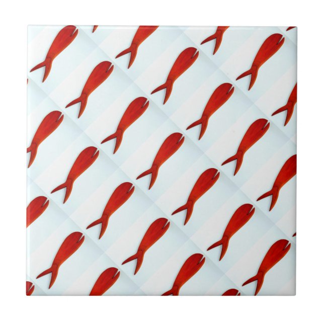 Cerâmica azulejo diagonal de muitos peixes (Frente)