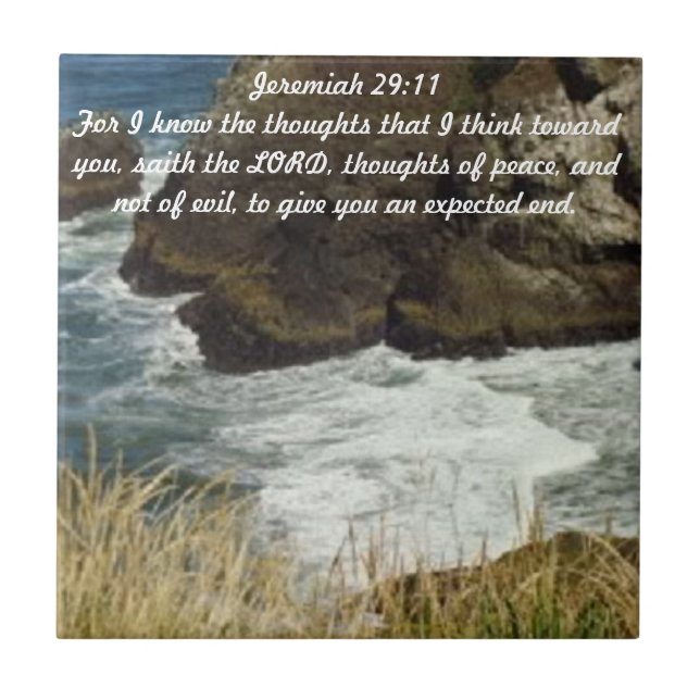 Cerâmica Azulejo do 29:11 de Jeremiah (Frente)