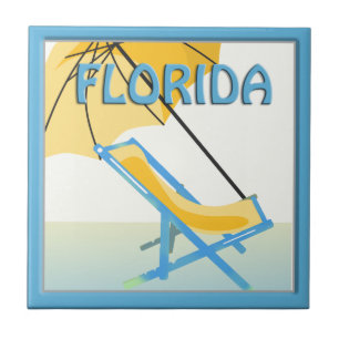 Cerâmica Azulejo do Decor de Início da Florida Beach