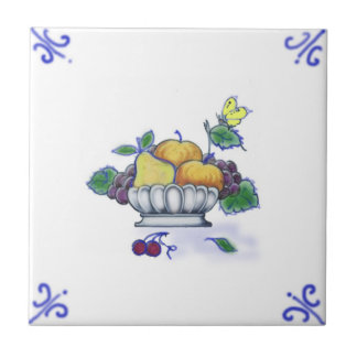 Cerâmica Azulejo do design da cesta de fruta de DFB09 Delft