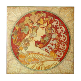 Cerâmica Azulejo do design do poster de Nouveau da arte