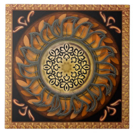 Cerâmica Azulejo do esplendor de Sun do metal