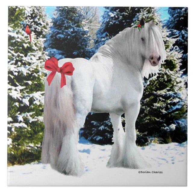 Cerâmica Azulejo do feriado de "Noel" (Frente)