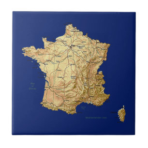 Cerâmica Azulejo do mapa de France