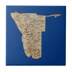 Cerâmica Azulejo do mapa de Namíbia