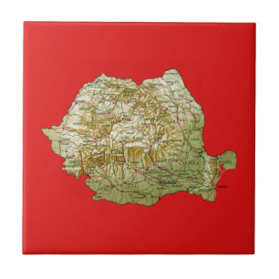 Cerâmica Azulejo do mapa de Romania