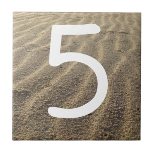 Cerâmica Azulejo do número da casa da casa de praia