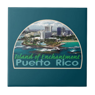 Cerâmica Azulejo do quadrado de PUERTO RICO