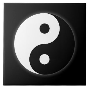 Cerâmica Azulejo do símbolo de Yin Yang