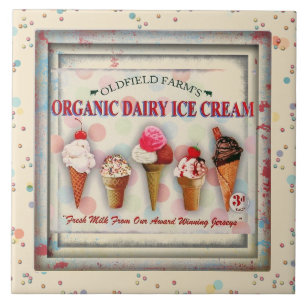 Cerâmica Azulejo do sinal da sala de estar do sorvete do