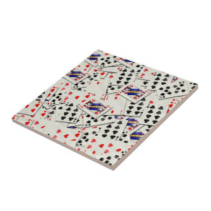Cerâmica Azulejo dos cartões de jogo