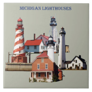 Cerâmica Azulejo dos faróis de Michigan