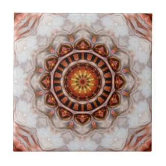 Cerâmica Azulejo Dourado de Padrão Geométrico Floral Star