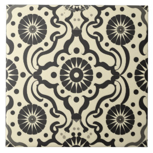 Cerâmica Azulejo Elegante de Padrão de Azulejo Vintage Cerâ