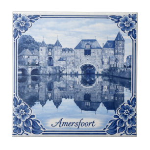 Cerâmica azulejo em estilo Delft Blue de Amersfoort