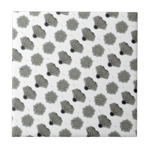 Cerâmica azulejo em forma de preto e branco