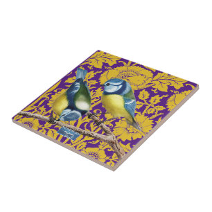 Cerâmica Azulejo Escuro-Roxo(Flores de Parede) SDCescartaze