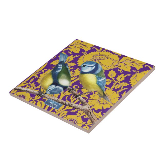Cerâmica Azulejo Escuro-Roxo(Flores de Parede) SDCescartaze (Lateral)