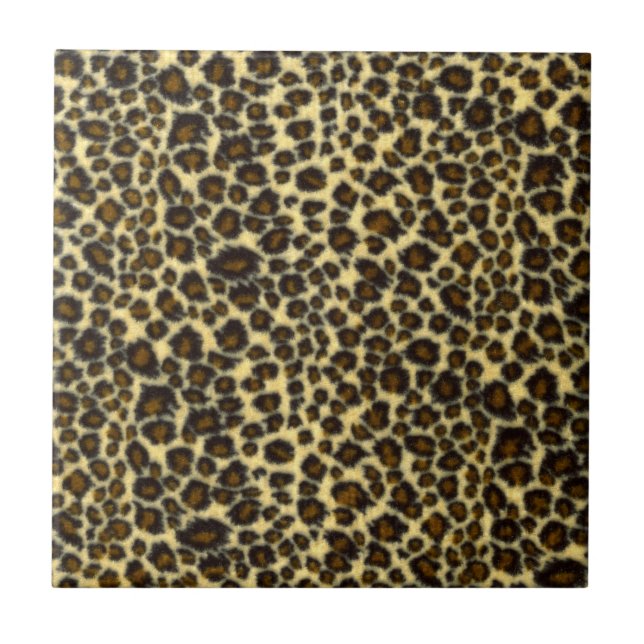Cerâmica Azulejo Estampa de Leopardo (Frente)