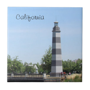 Cerâmica Azulejo - Farol de Suisun Harbor