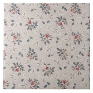 Cerâmica Azulejo Floral de Impressão Repro Vintage