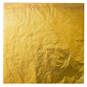 Cerâmica Azulejo - Folha de Ouro Brilhante