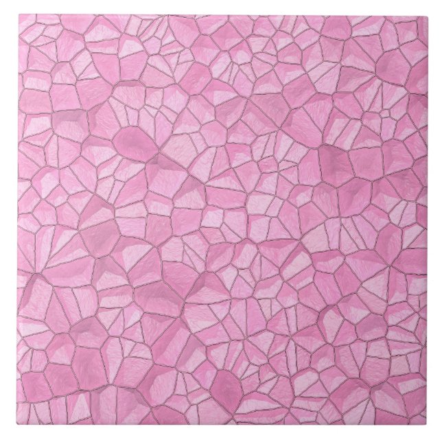 Cerâmica Azulejo fotográfico cerâmico de cristal rosa (Frente)