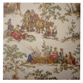 Cerâmica Azulejo francês do impressão de Toile do país do