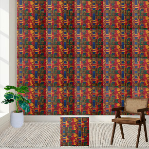 Cerâmica Azulejo Geométrico de Padrão Africano