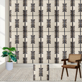 Cerâmica Azulejo Geométrico de Padrão Grego