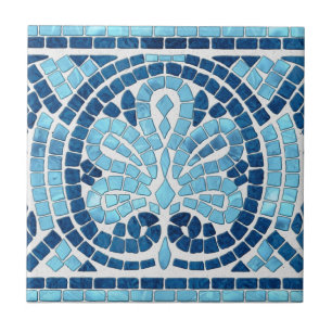 Cerâmica Azulejo grego de fronteira do mosaico