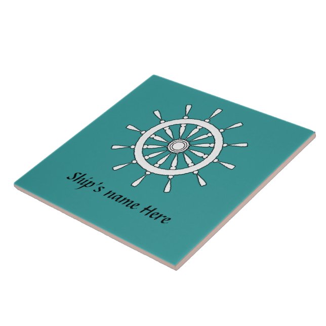 Cerâmica Azulejo - Helm com Nome de Entrega (Lateral)