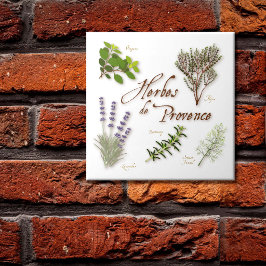 Cerâmica Azulejo Herbes de Provence