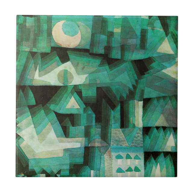 Cerâmica Azulejo ideal da cidade de Paul Klee (Frente)