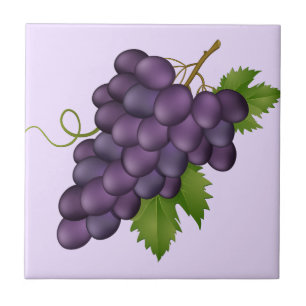 Cerâmica Azulejo Impressão de Uvas