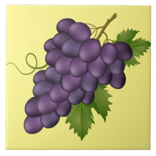 Cerâmica Azulejo Impressão de Uvas