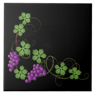 Cerâmica Azulejo Impressão de Uvas