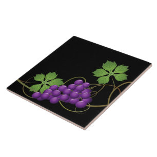 Cerâmica Azulejo Impressão de Uvas