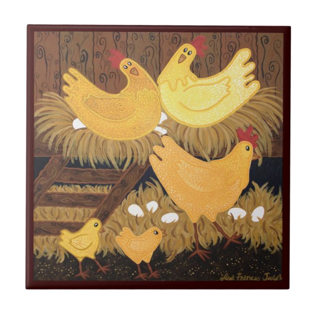 Cerâmica Azulejo impresso casa de Chookie (Frente)