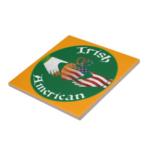 Cerâmica Azulejo irlandês de Claddagh do americano