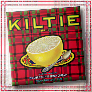 Cerâmica AZULEJO - "Kiltie" - Rótulo de engradado