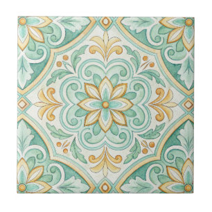 Cerâmica Azulejo Marroquino Decoração de Casa Mediterrânea