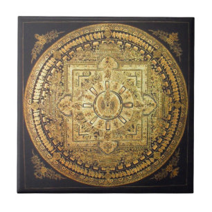 Cerâmica Azulejo Mil-Armado da mandala de Avalokiteshvara