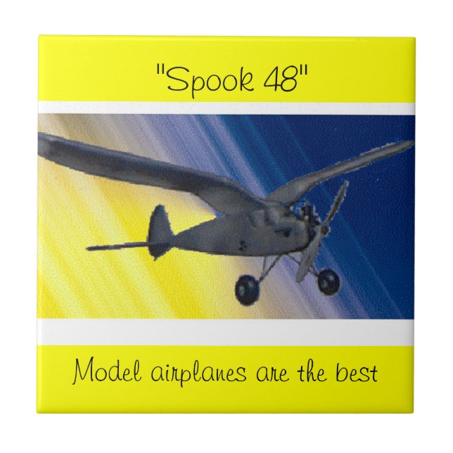 Cerâmica Azulejo - Modelo de avião - Spook 48 (Frente)
