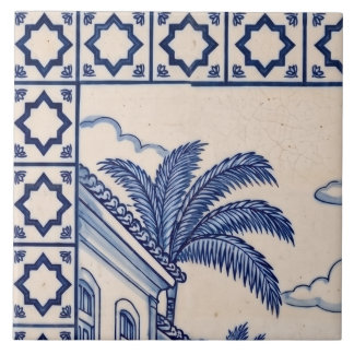Cerâmica Azulejo Mural de Salvador Telha 1 de 6 Superior Es