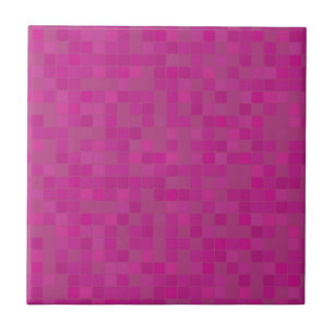 Cerâmica Azulejo no teste padrão de mosaico fúcsia