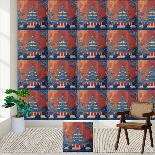 Cerâmica Azulejo Oriental tradicional de Pagoda
