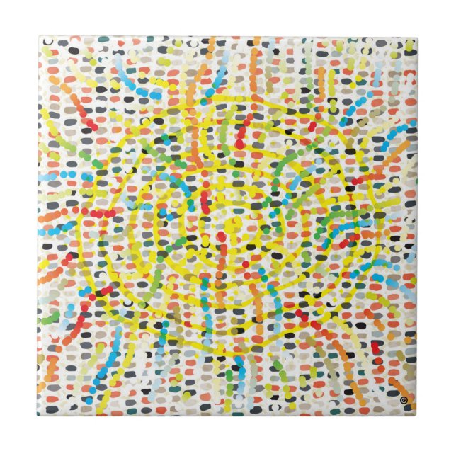 Cerâmica Azulejo original moderno de quatro cerâmicas (Frente)