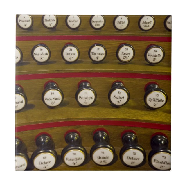 Cerâmica Azulejo ou trivet das paradas de órgão (Frente)