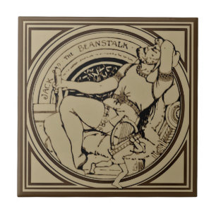 Cerâmica Azulejo para fadas de Sepia Minton Jack & Beanstal